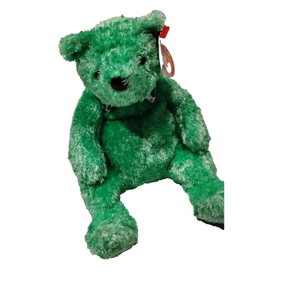 Ty Beanie Baby - LUCK-e the Irish Bear (Internet Exclusive) MINT with MINT TAGS - Picture 1 of 4
